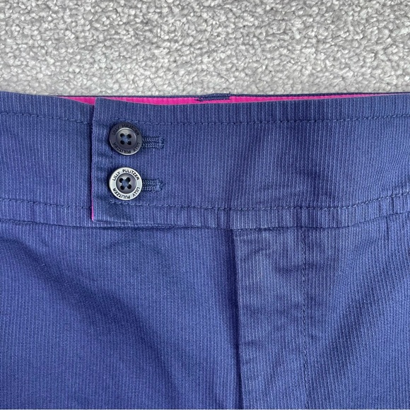 Lilly Pulitzer Palm Beach Fit Capri Pants Women’s 12 Navy Blue Straight Mid-Rise - Picture 2 of 13
